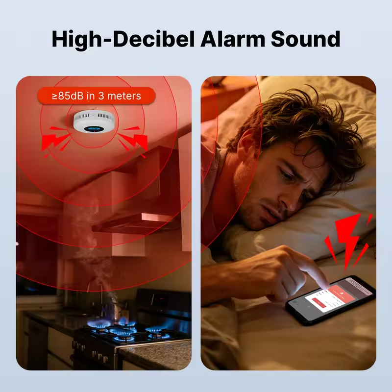 MOES Tuya ZigBee Duman ve Karb - Co Detector Plug incelemesi ve fiyatı